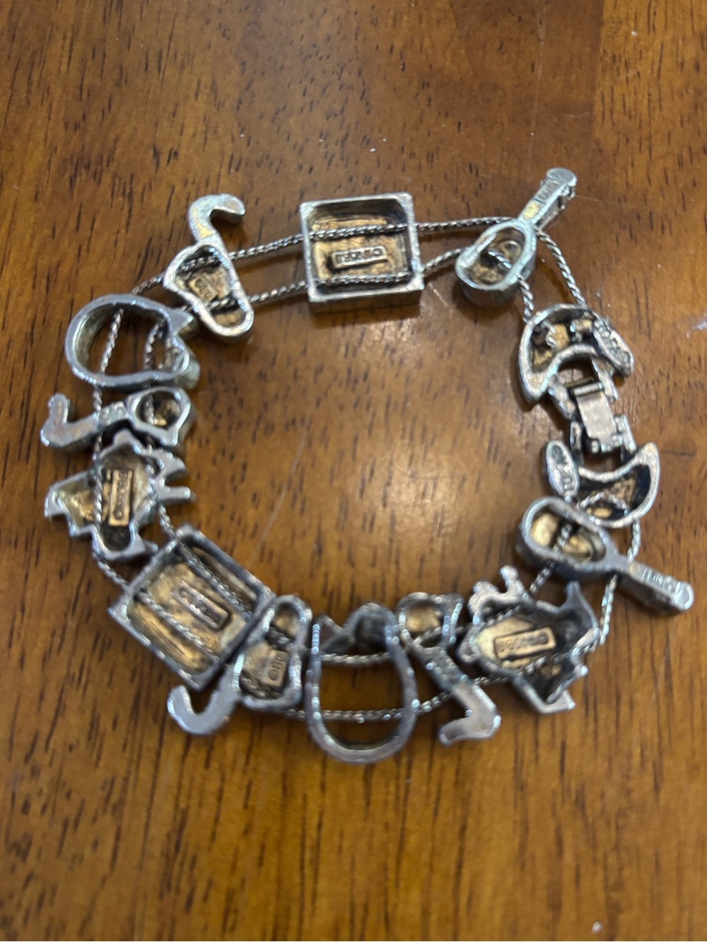 Charm Bracelet Musical Instruments 90’s  7.5” - Picture 2 of 2